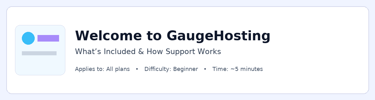 Welcome to GaugeHosting