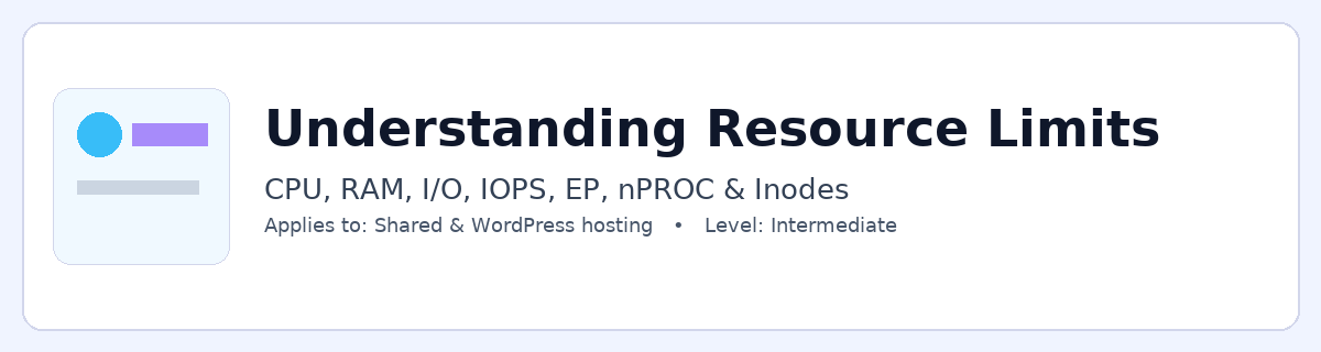 Understanding Resource Limits
